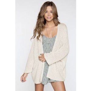 Brandy Melville Cream Knit Beachy Cardigan Rare
